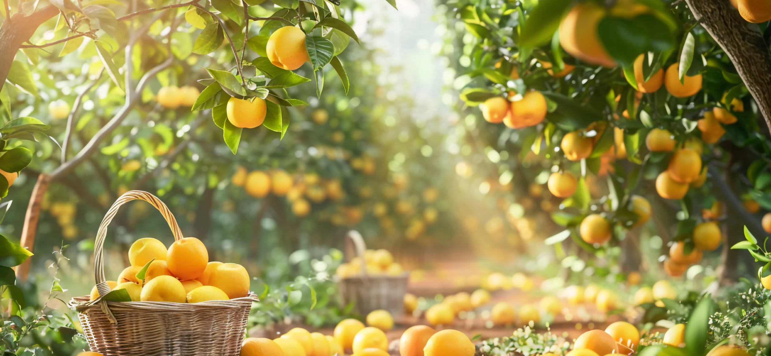 orchard-planted-with-yellow-grapefruits-fruit-trees-fruit-basket 1